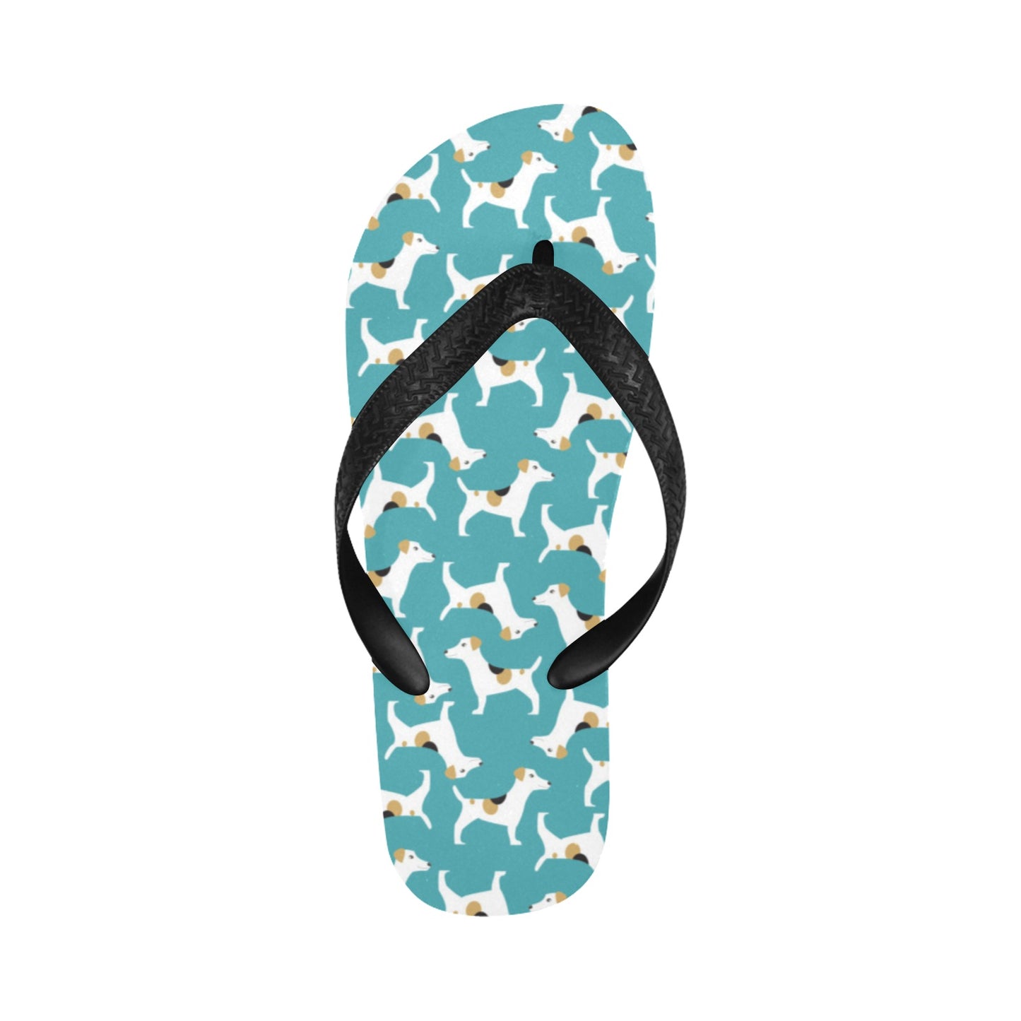 Russell Terriers Print Design LKS301 Flip Flops