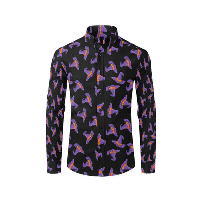 Witch Hat Print Design LKS304 Men's Long Sleeve Dress Shirt