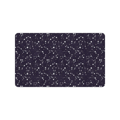 Zodiac Star Pattern Design Print Rubber Doormat