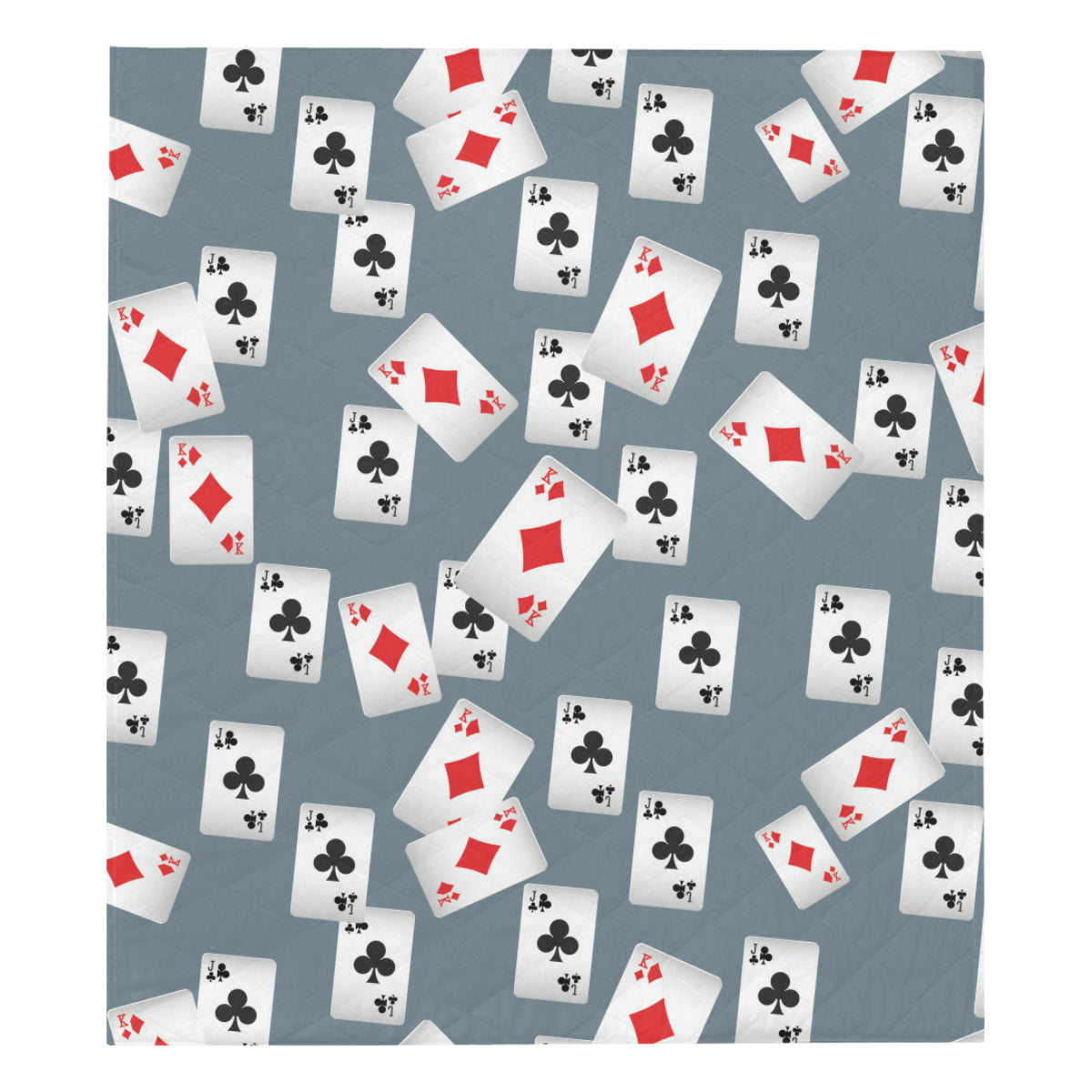 Poker Cards Pattern Print Design A05 Premium Quilt