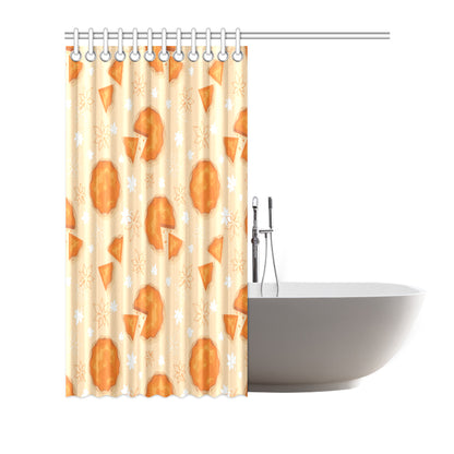 Pie Pattern Print Design A01 Shower Curtain