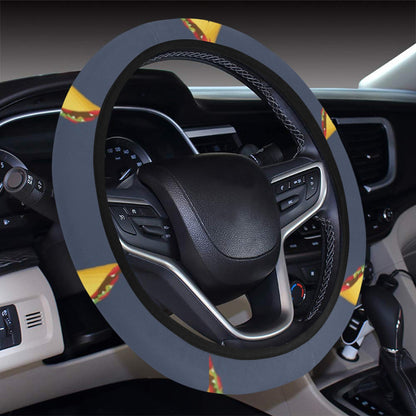 Taco Print Design LKS305 Steering Wheel Cover with Elastic Edge