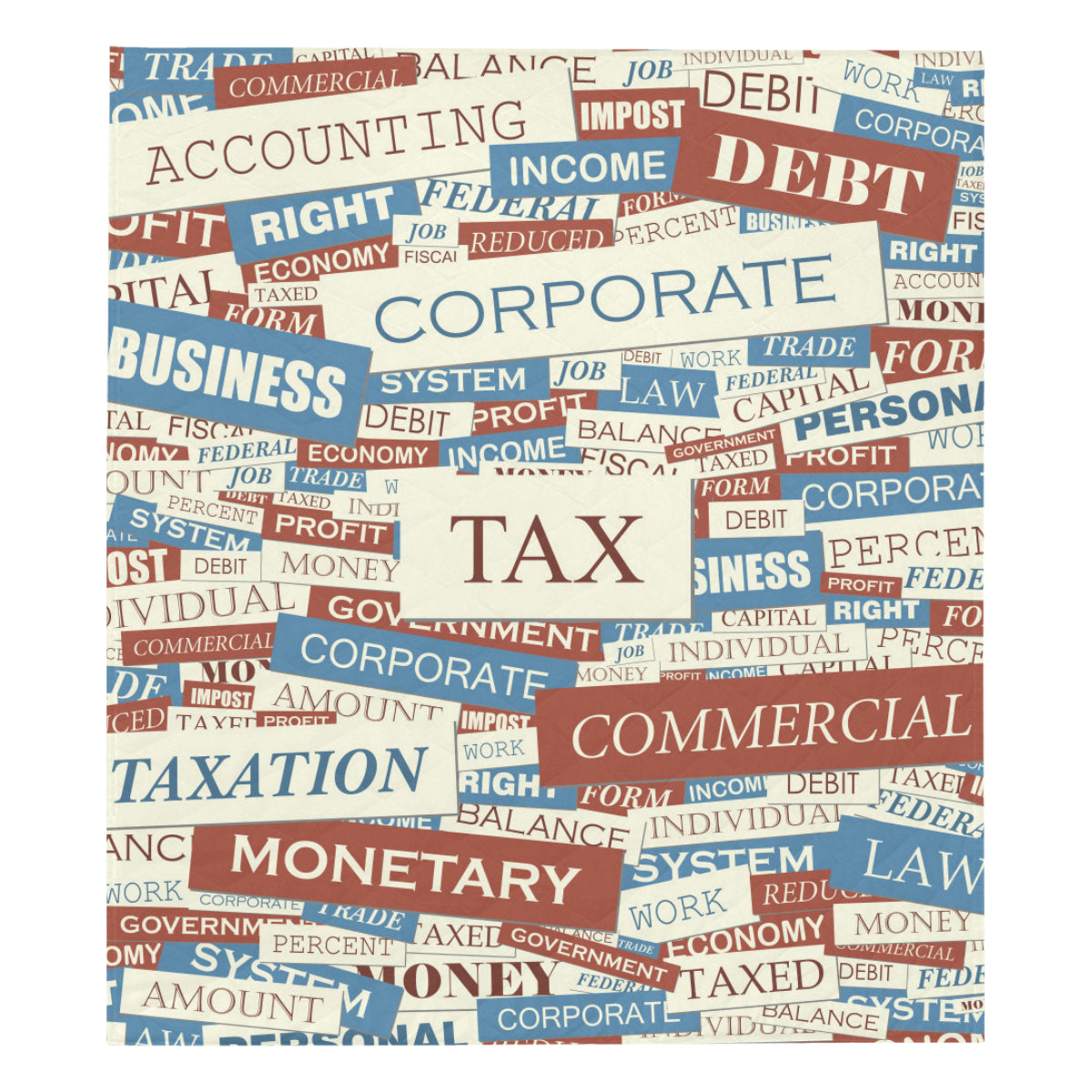 Accounting Financial Pattern Print Design 01 Premium Quilt