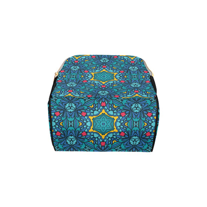 Kaleidoscope Pattern Print Design 04 Diaper Bag Backpack