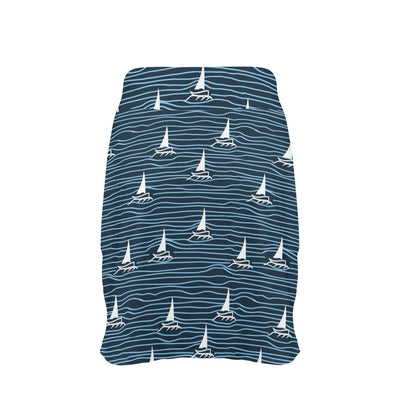 Sailboat Print Design LKS303 17" Golf & Pickleball Skort with Pockets