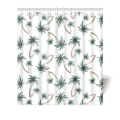 Palm Tree Pattern Print Design PT07 Shower Curtain
