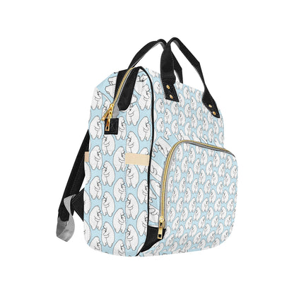 Polar Bear Pattern Print Design PB08 Diaper Bag Backpack