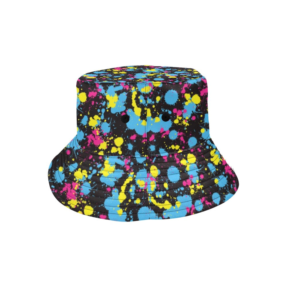 Splatter Colorful Print Design LKS301 Unisex Bucket Hat