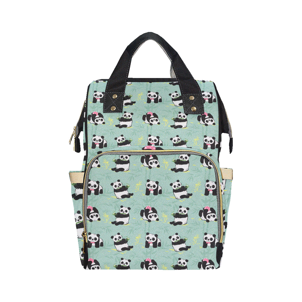 Panda Pattern Print Design A05 Diaper Bag Backpack