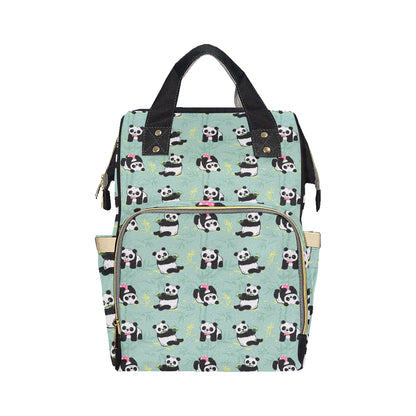Panda Pattern Print Design A05 Diaper Bag Backpack