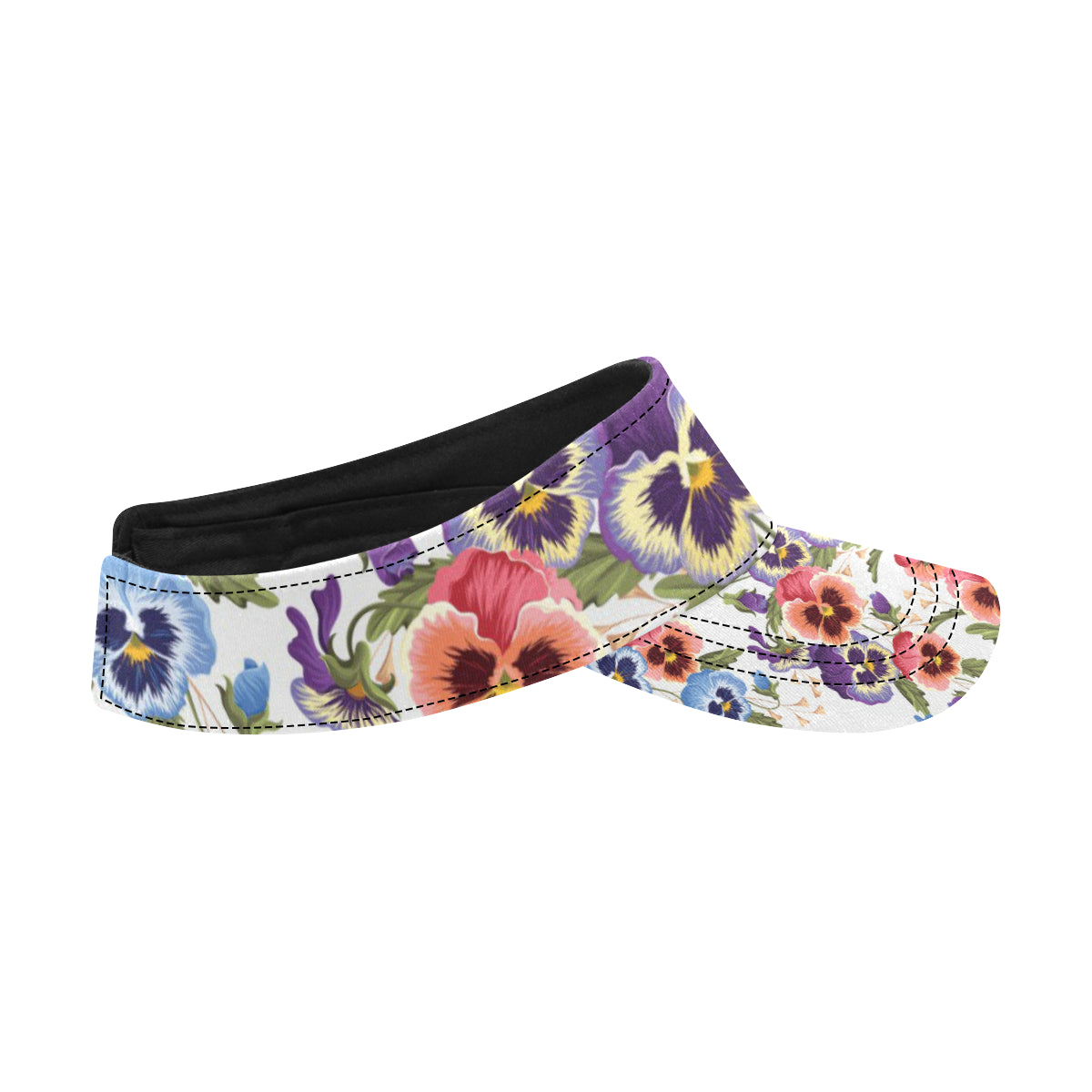 Pansy Pattern Print Design PS06 Unisex Sun Visor