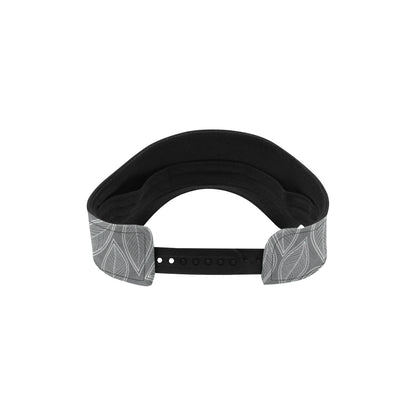 Elm Leave Grey Print Pattern Unisex Sun Visor