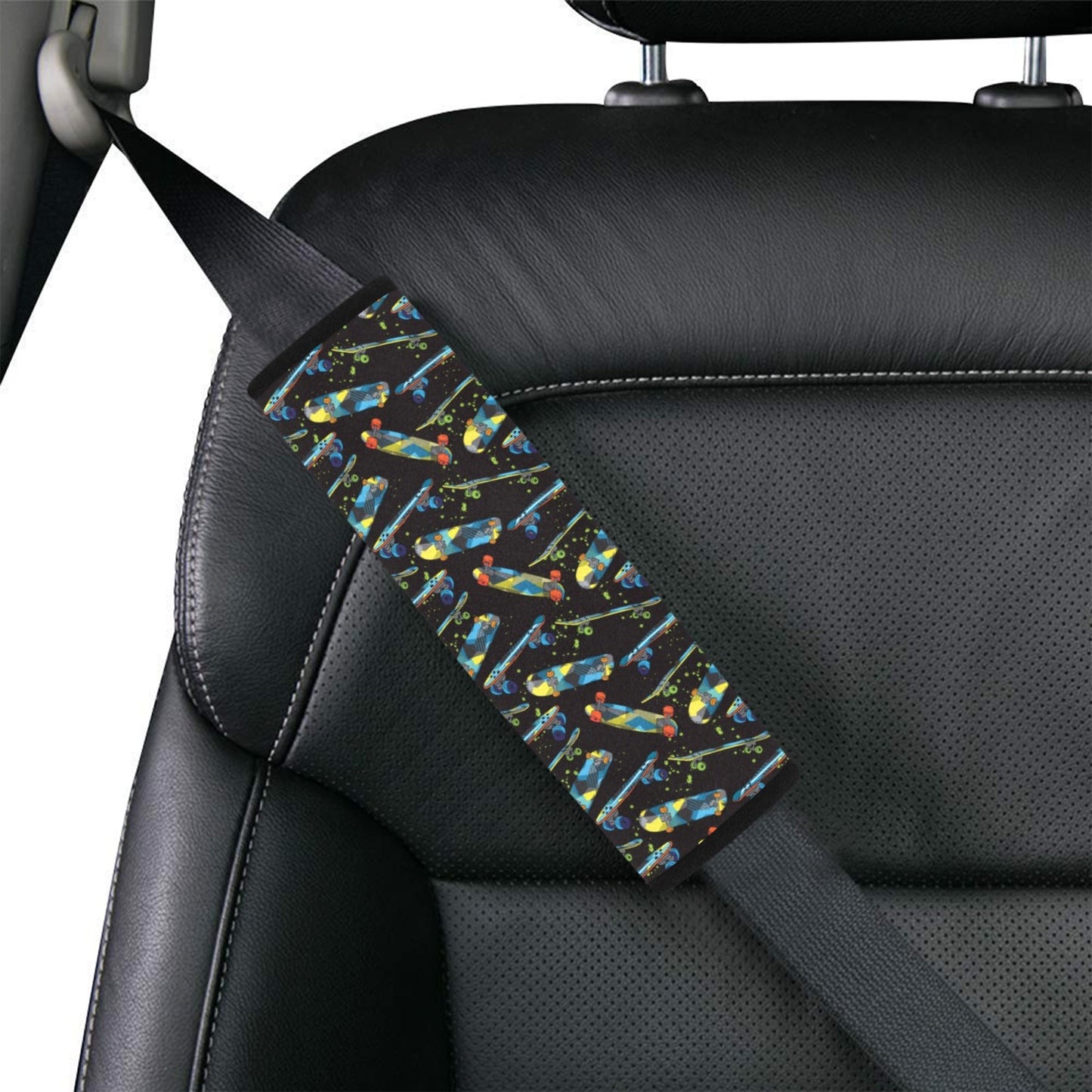 Skateboard Print Design LKS305 Car Seat Belt Cover