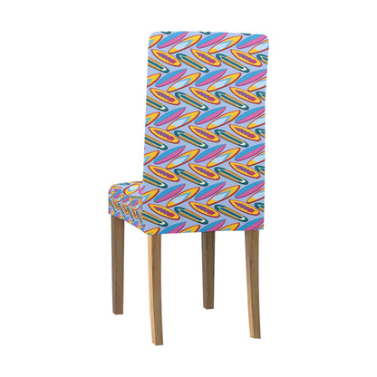 Surfboard Pattern Print Design LKS303 Dining Chair Slipcover