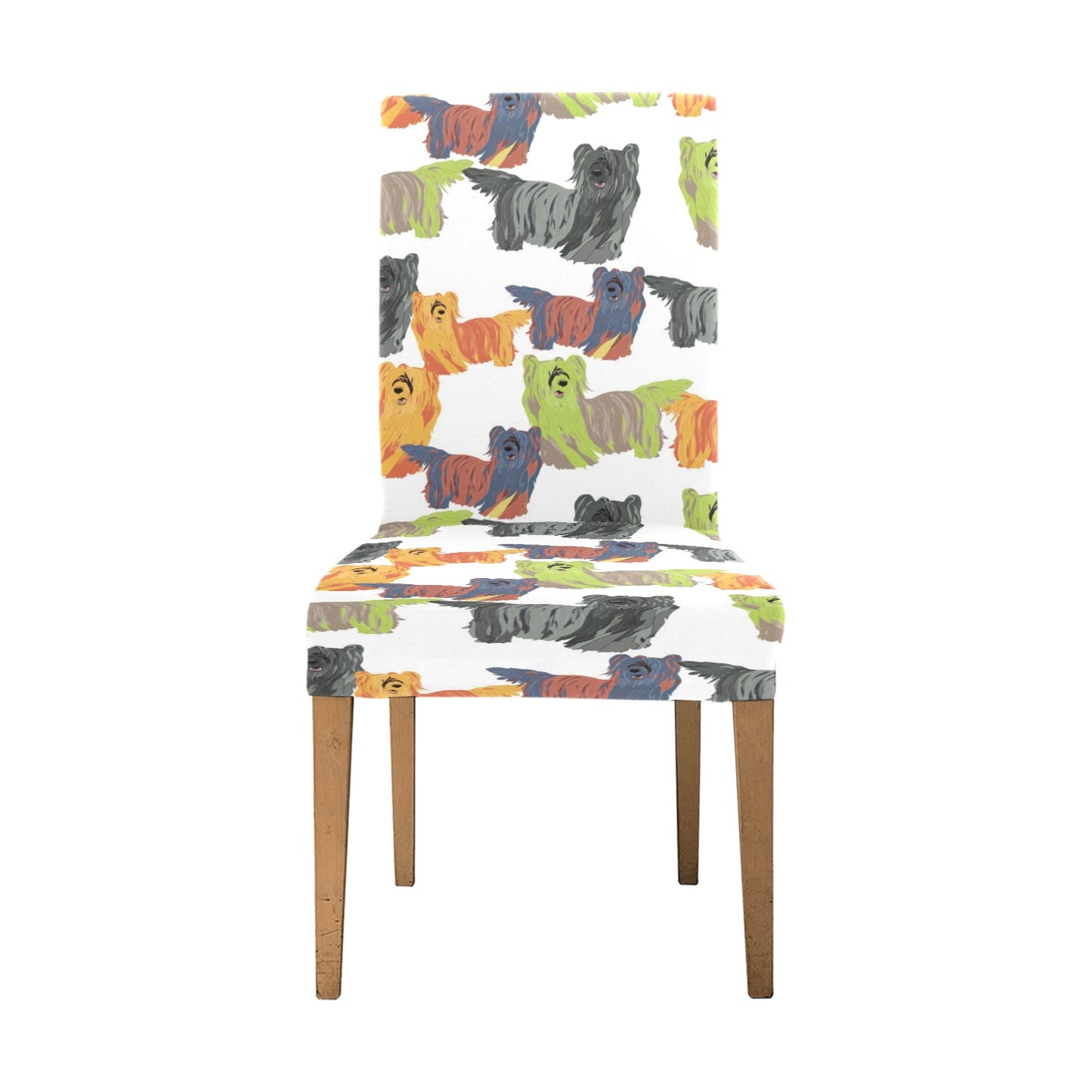 Skye Terriers Print Design LKS301 Dining Chair Slipcover