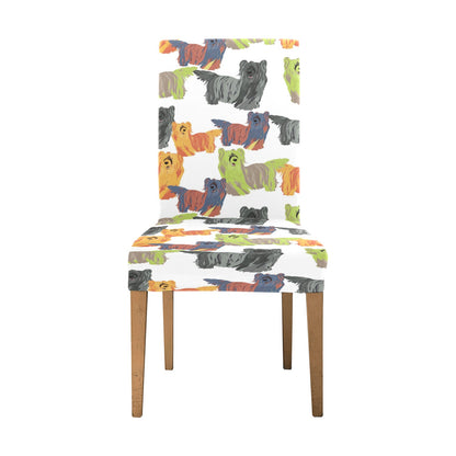 Skye Terriers Print Design LKS301 Dining Chair Slipcover