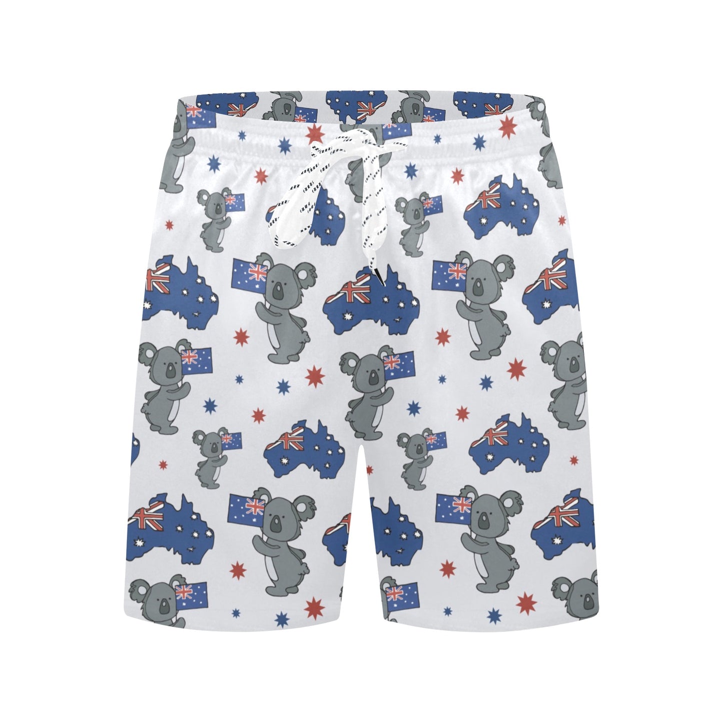 Koala Australia Day Themed Design Men's Swim Trunks Beach Shorts