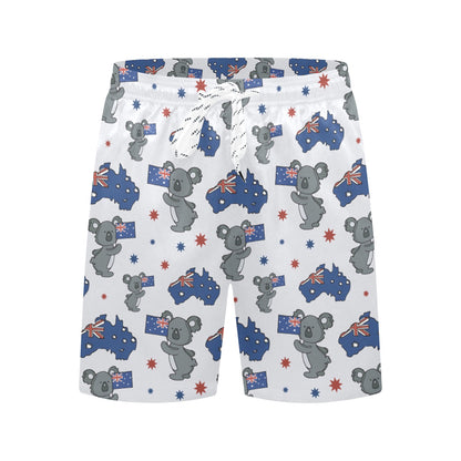 Koala Australia Day Themed Design Men's Swim Trunks Beach Shorts