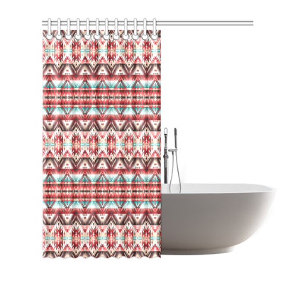 Aztec Western Style Print Pattern Shower Curtain