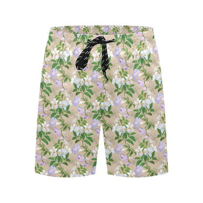 Sampaguita Print Design LKS302 Men's Swim Trunks Beach Shorts