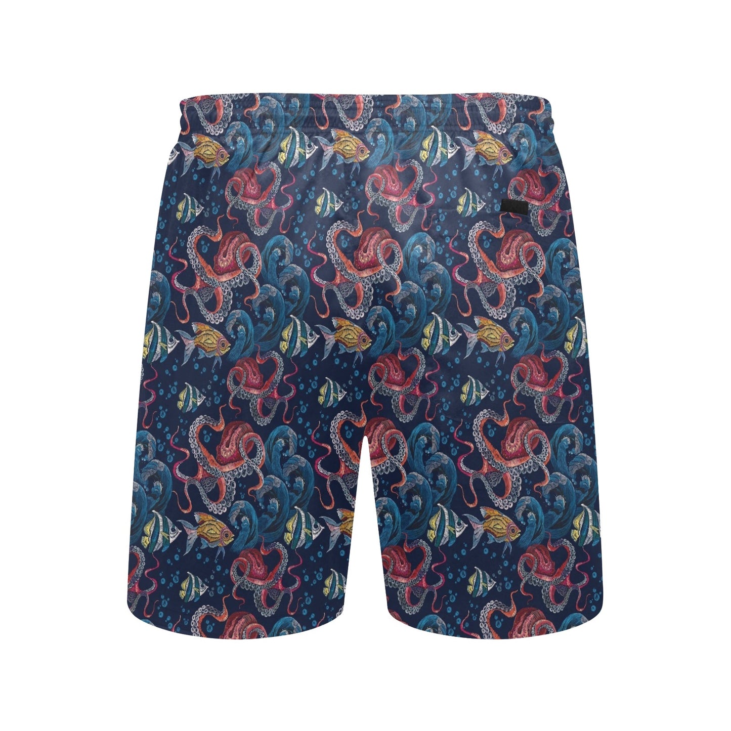 Octopus Deep Sea Print Themed Men's Swim Trunks Beach Shorts