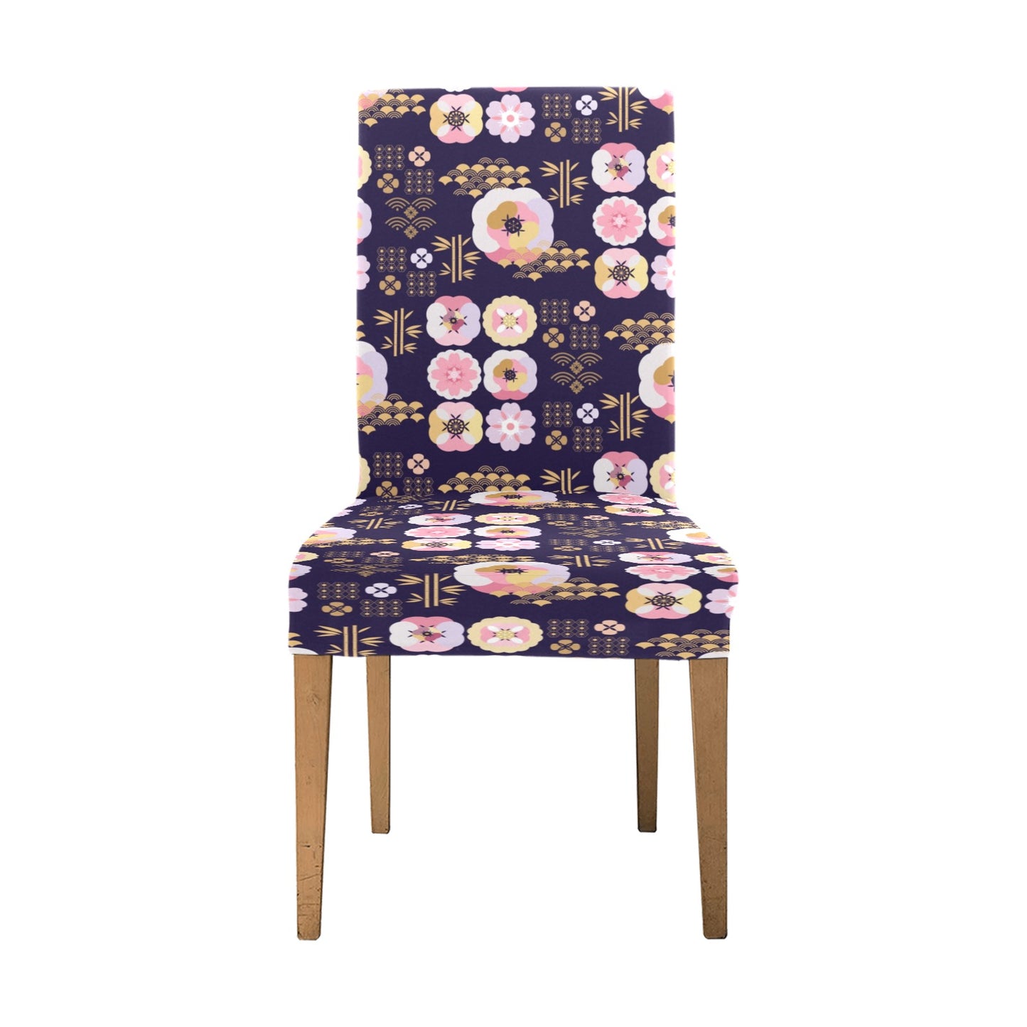 Sakura Japan Style Print Design LKS302 Dining Chair Slipcover