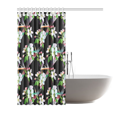 Apple blossom Pattern Print Design AB07 Shower Curtain