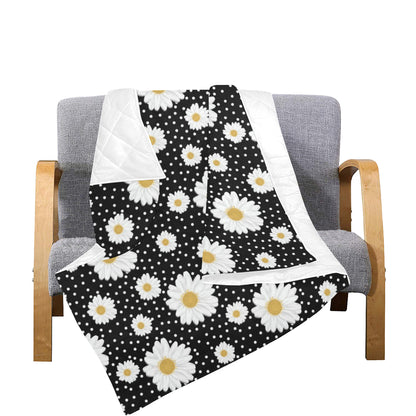 Daisy Pattern Print Design DS02 Premium Quilt