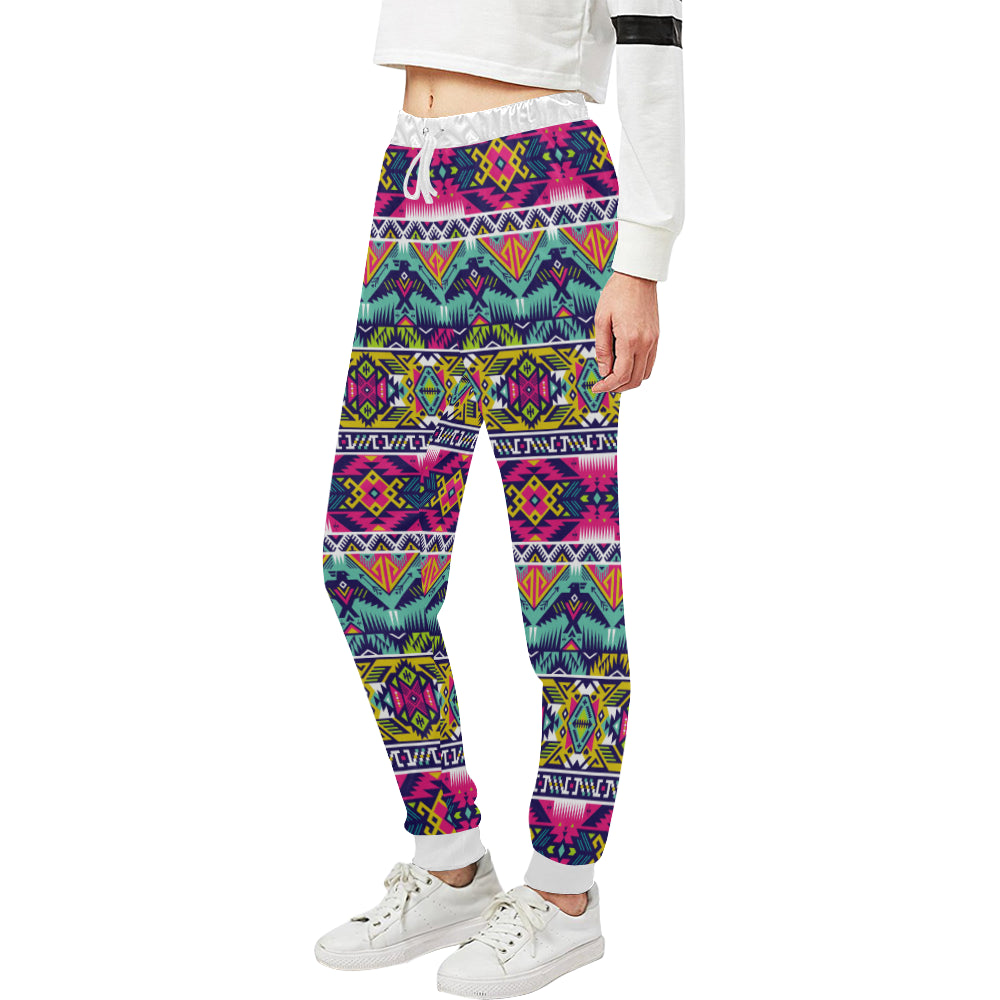Indian Navajo Color Themed Design Print Unisex Sweatpants