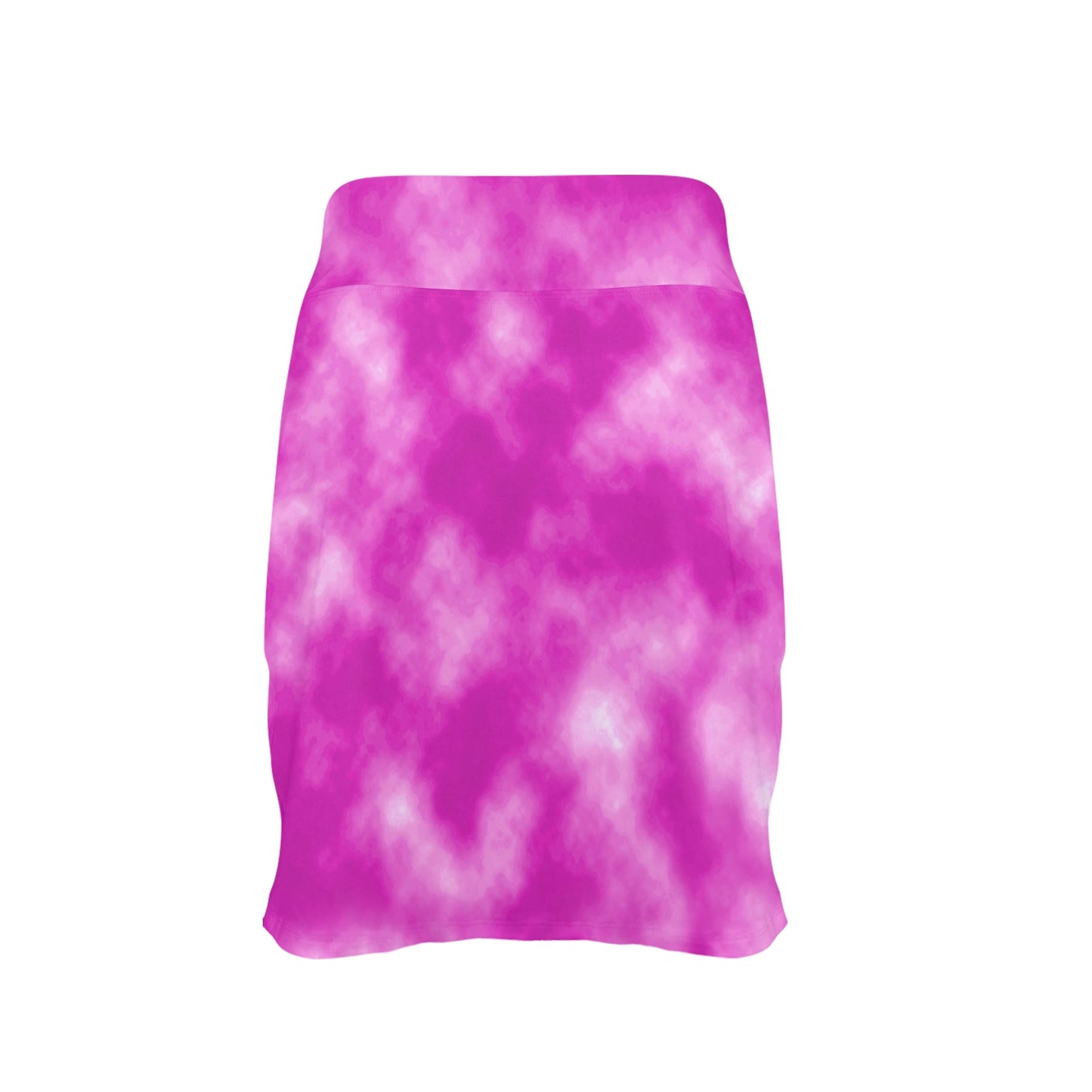 Tie Dye Pink Design Print 17" Golf & Pickleball Skort with Pockets