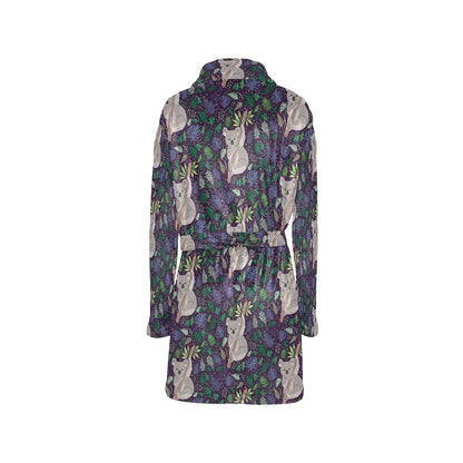 Koala Pattern Print Design 06 Women's Fleece Robe