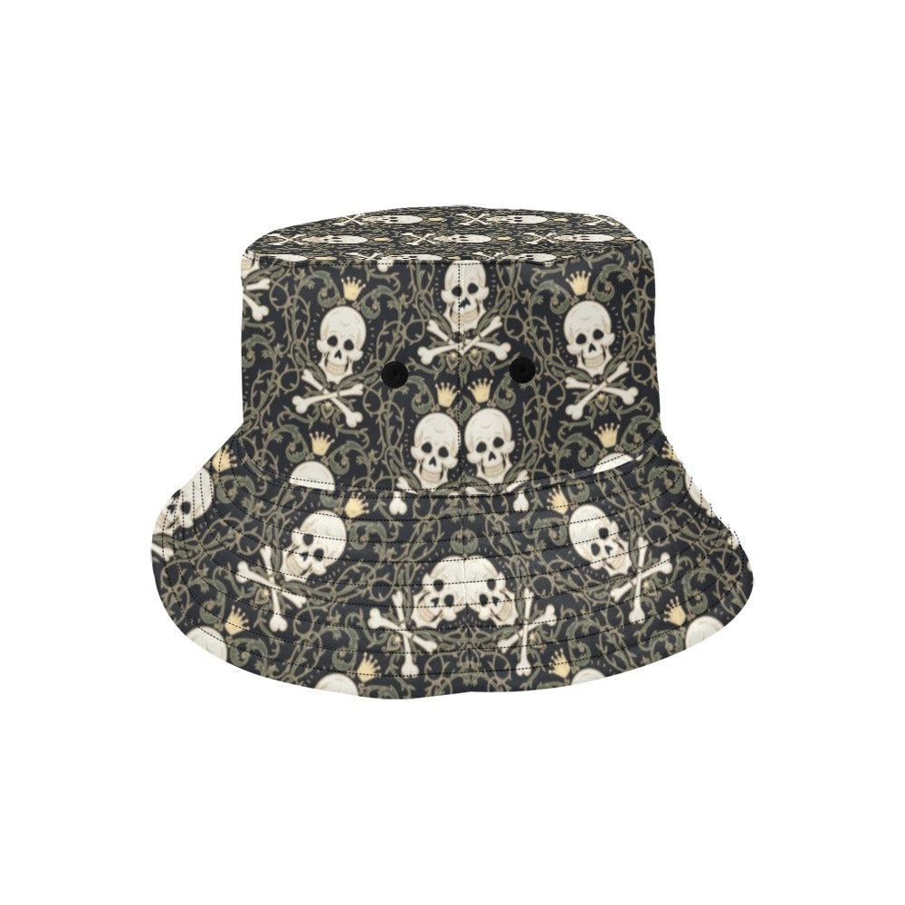 Skull King Print Design LKS307 Unisex Bucket Hat