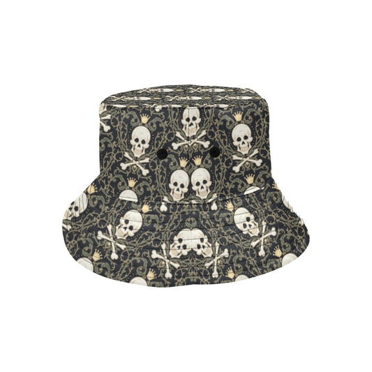 Skull King Print Design LKS307 Unisex Bucket Hat