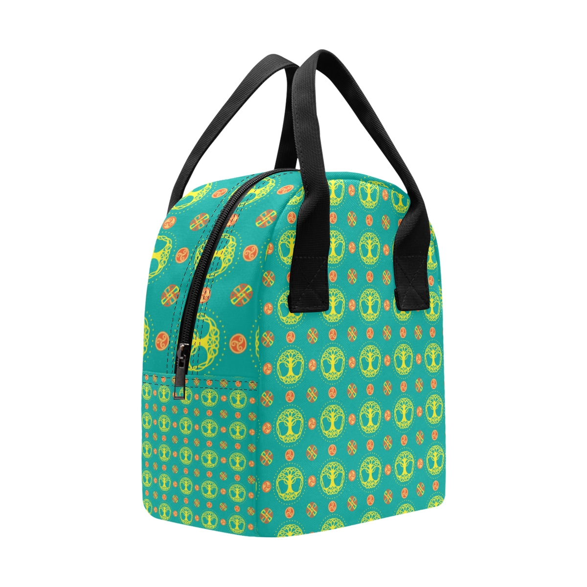 Celtic Tree of Life Print Pattern Insulated Lunch Bag