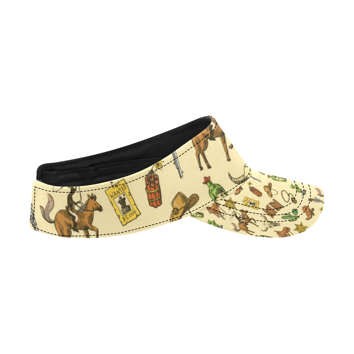 Cowboy Pattern Print Design 04 Unisex Sun Visor