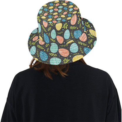 Easter Eggs Pattern Print Design RB01 Unisex Bucket Hat