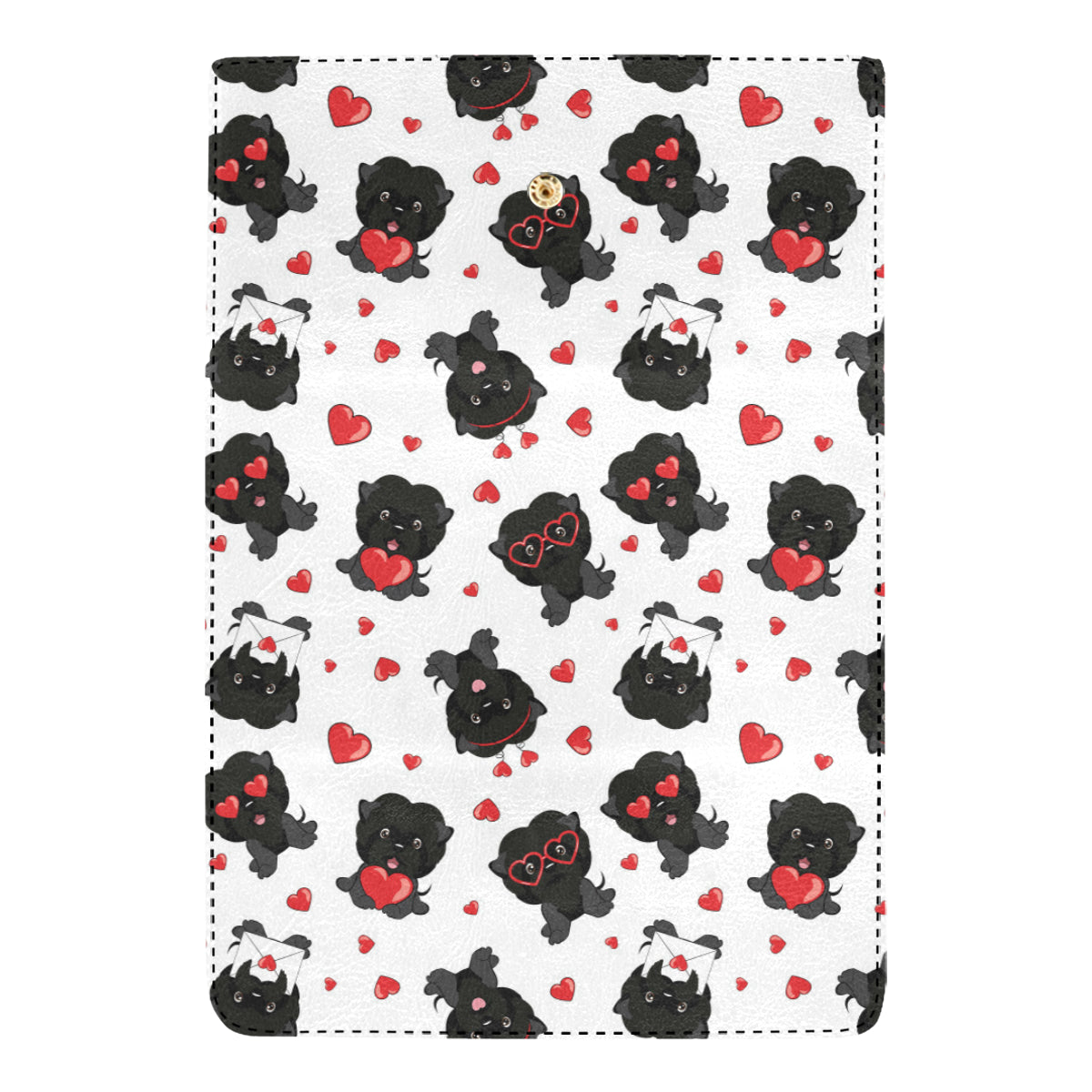 Affenpinscher Pattern Print Design 01 Women's Trifold Wallet