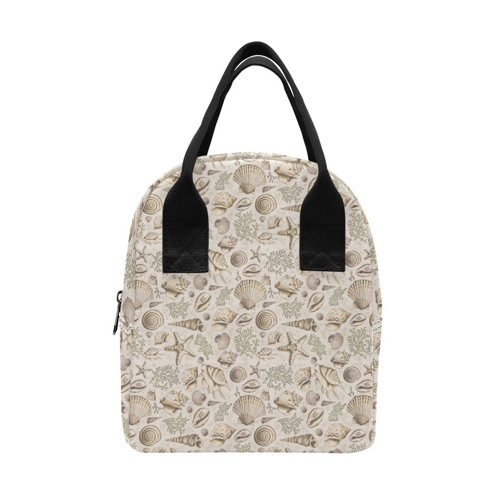 Seashell Print Design LKS304 Insulated Lunch Bag