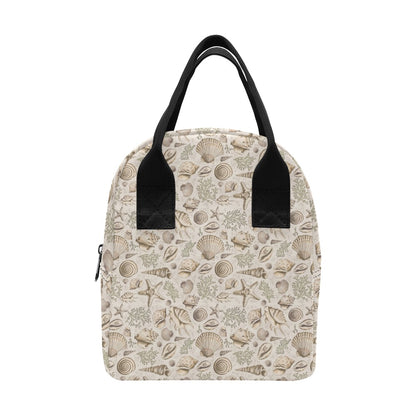 Seashell Print Design LKS304 Insulated Lunch Bag