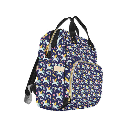 Pegasus Pattern Print Design 05 Diaper Bag Backpack