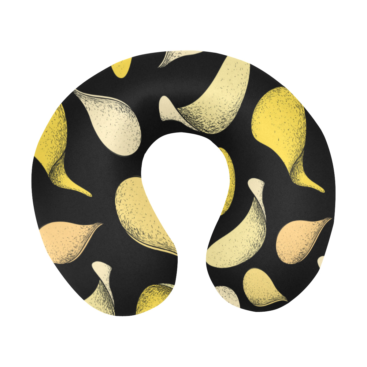 Potato Pattern Print Design A02 U-Shaped Travel Neck Pillow
