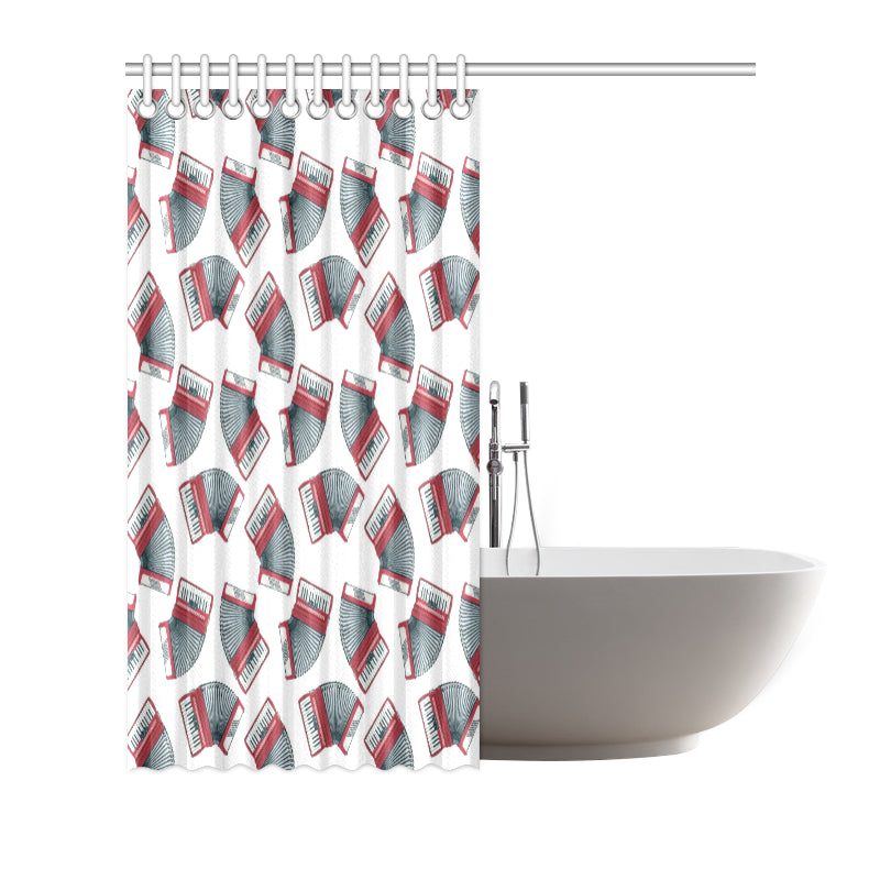 Accordion Pattern Print Design 03 Shower Curtain