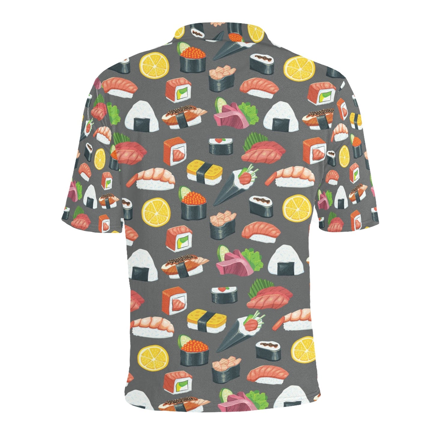 Sushi Print Design LKS302 Men Polo Shirt