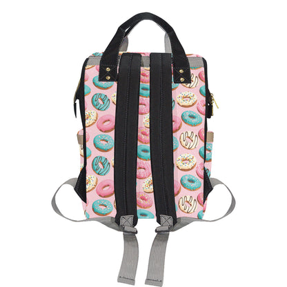 Donut Pattern Print Design DN06 Diaper Bag Backpack