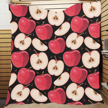 Apple Pattern Print Design AP02 Premium Quilt