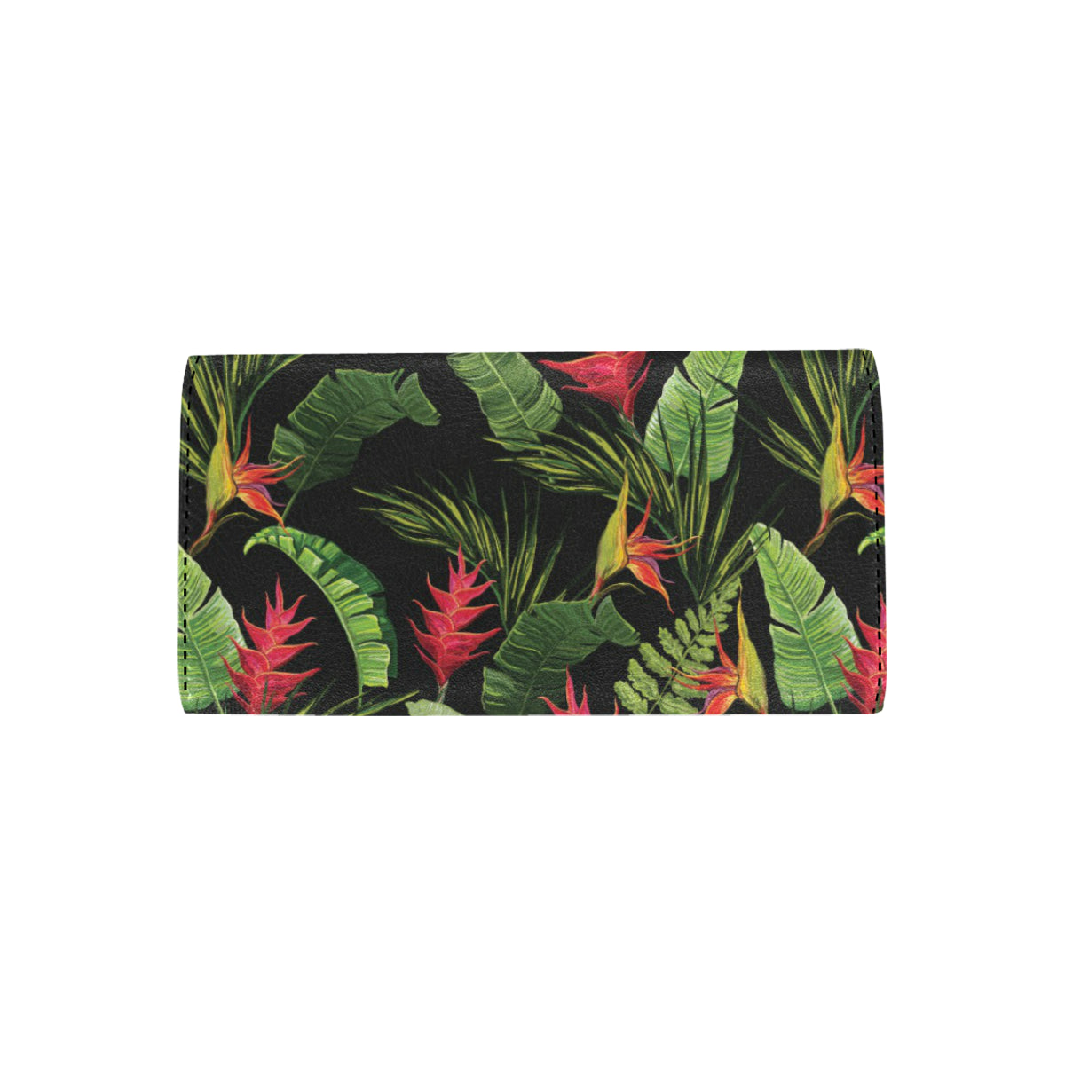 Bird Of Paradise Pattern Print Design BOP010 Women's Trifold Wallet