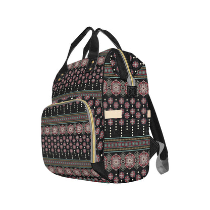 Ethnic Dot Style Print Pattern Diaper Bag Backpack