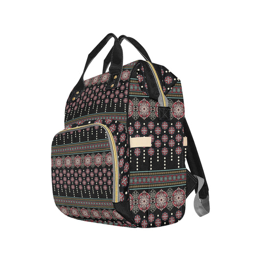 Ethnic Dot Style Print Pattern Diaper Bag Backpack