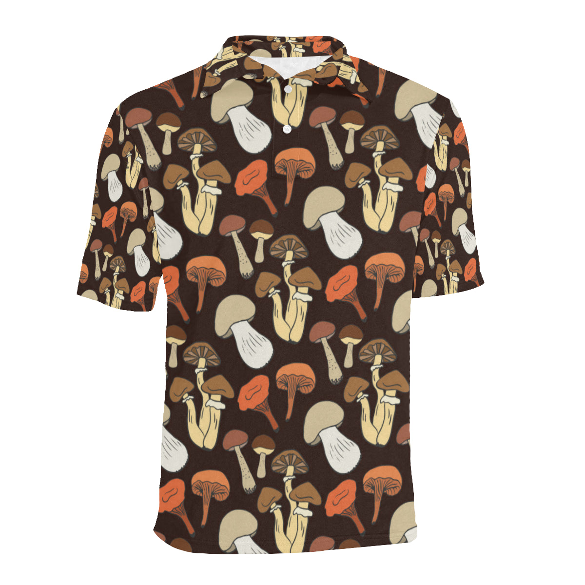 Mushroom Pattern Print Design A05 Men Polo Shirt