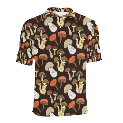 Mushroom Pattern Print Design A05 Men Polo Shirt